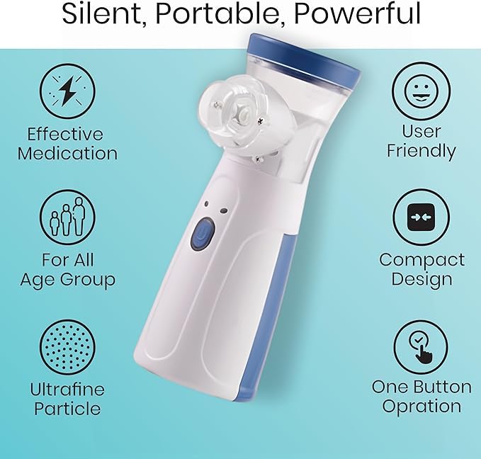 Portable Mesh Nebulizer Ultra-Fine Mist