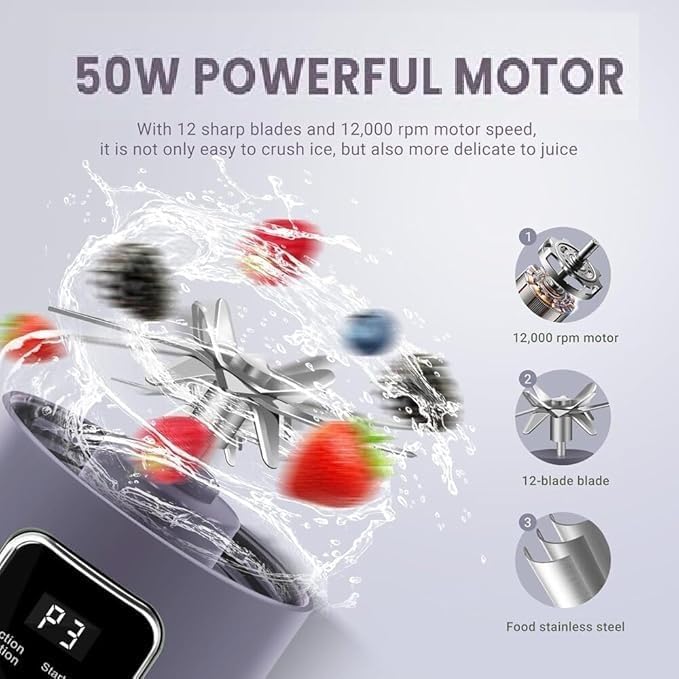 Portable USB Rechargeable Smoothie Blender