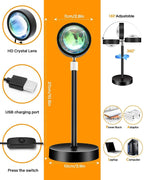 RGB Sunset Projection LED Lamp