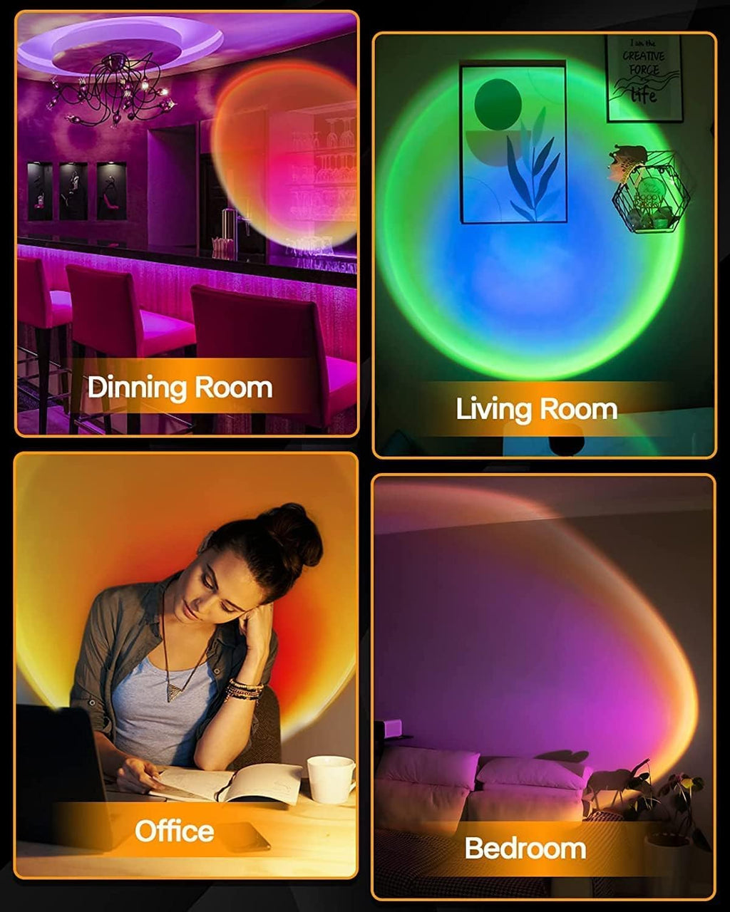 RGB Sunset Projection LED Lamp
