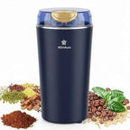 Athri Aura Portable Electric Grinder - Compact Multi Use for Coffee Beans, Spices Herbs & Dry Ingredients - Adjustable Coarseness for Home & Travel